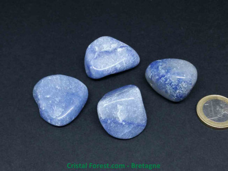 Quartz Bleu - Pierre Roulée