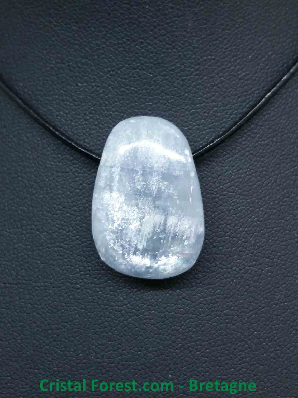 Célestine (Célestite) - Pendentif Pierre Percée