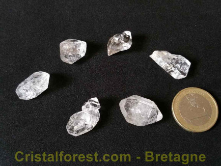 Cristal Diamant d'Herkimer - Cristaux Bruts