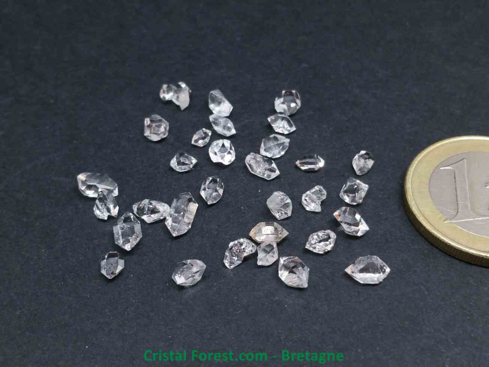 Cristal Diamant d'Herkimer - Cristaux Bruts