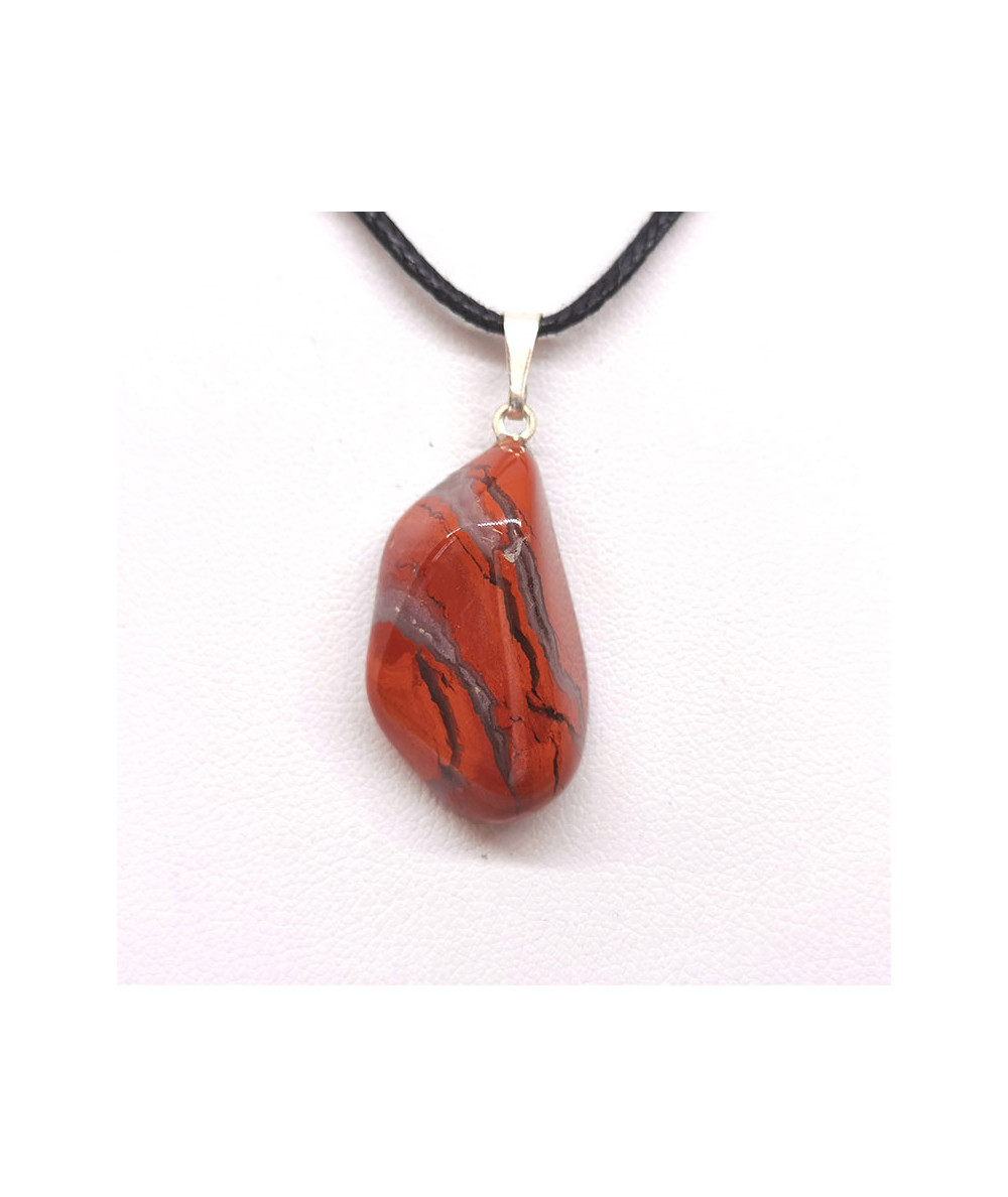 Jaspe Rouge - Pendentif Pierre Roulée