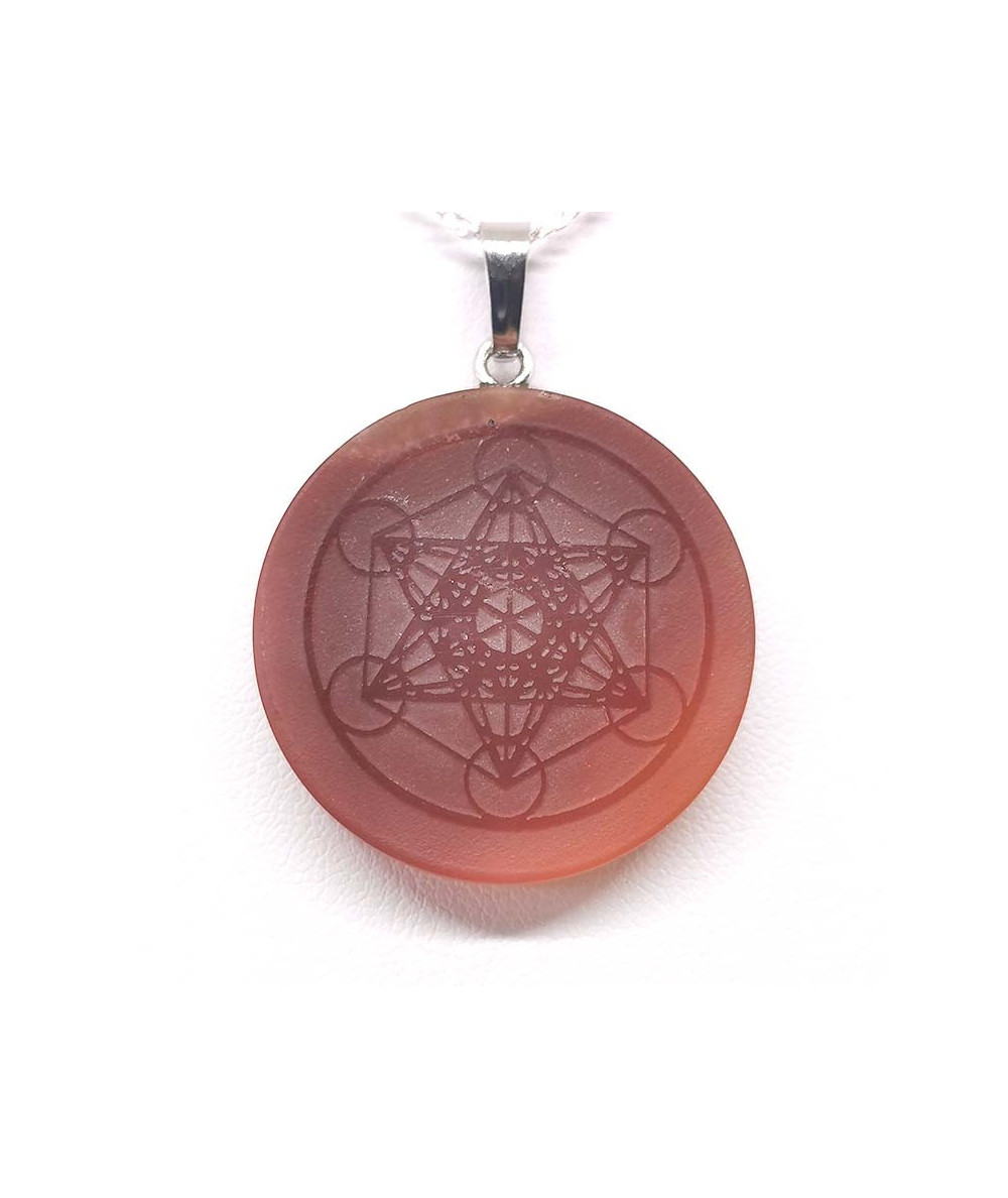 Cornaline & Métatron - Pendentif Bélière