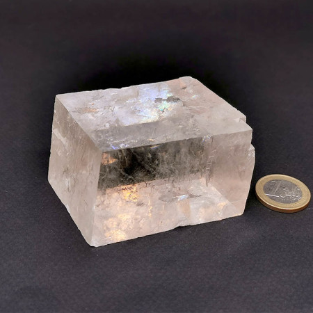 Calcite Optique Blanche - Bloc Brut - Semi-Poli