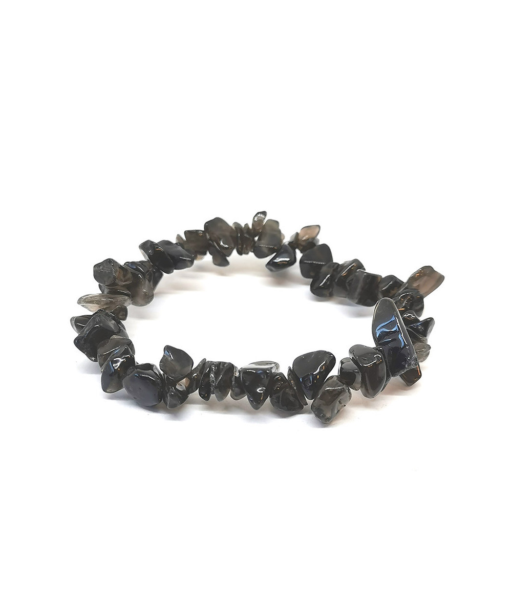 Quartz Fumé - Bracelet Baroque (Chips)