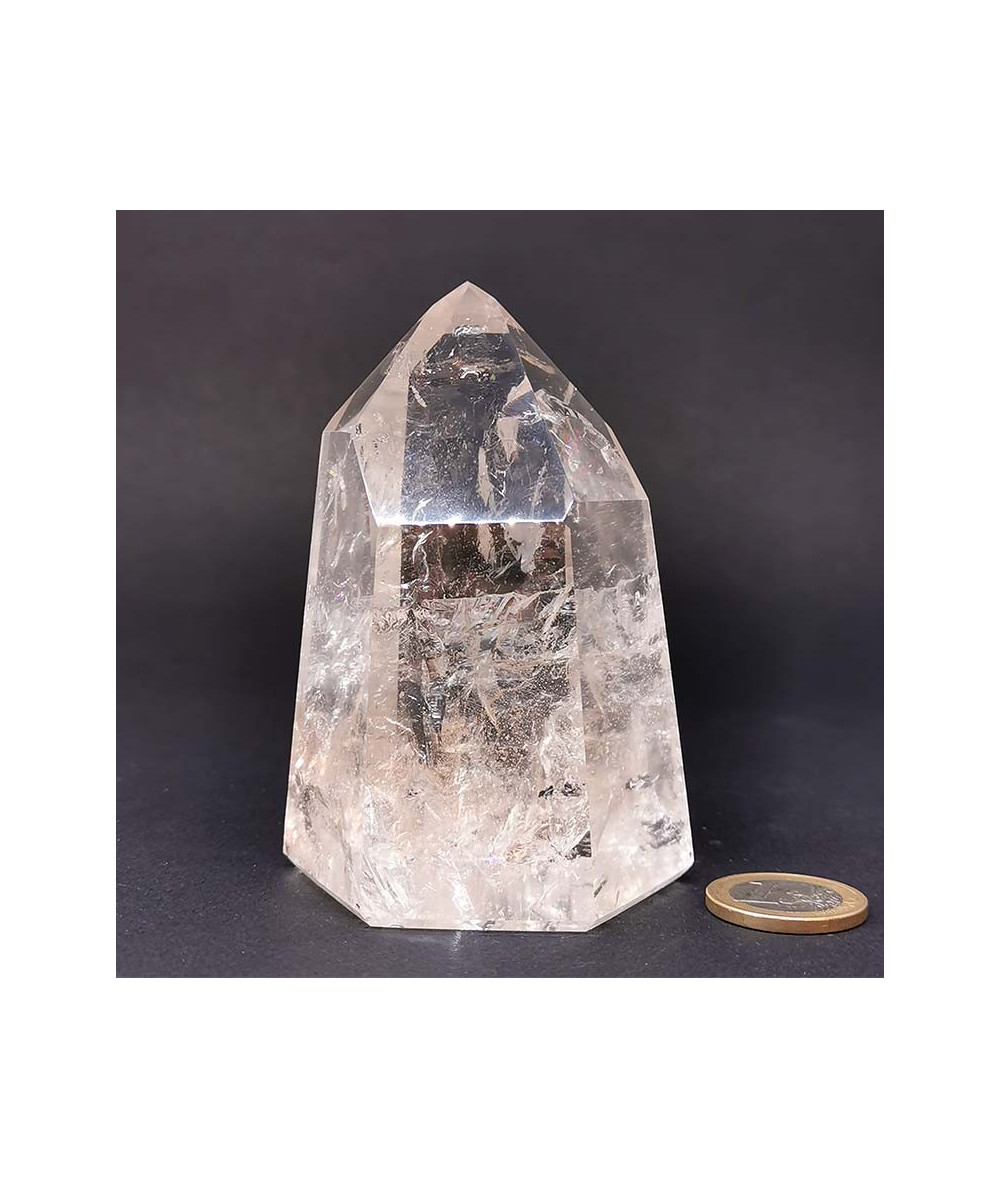 Cristal de roche AAA - Pointes polies (Prisme) - Grand Modéle