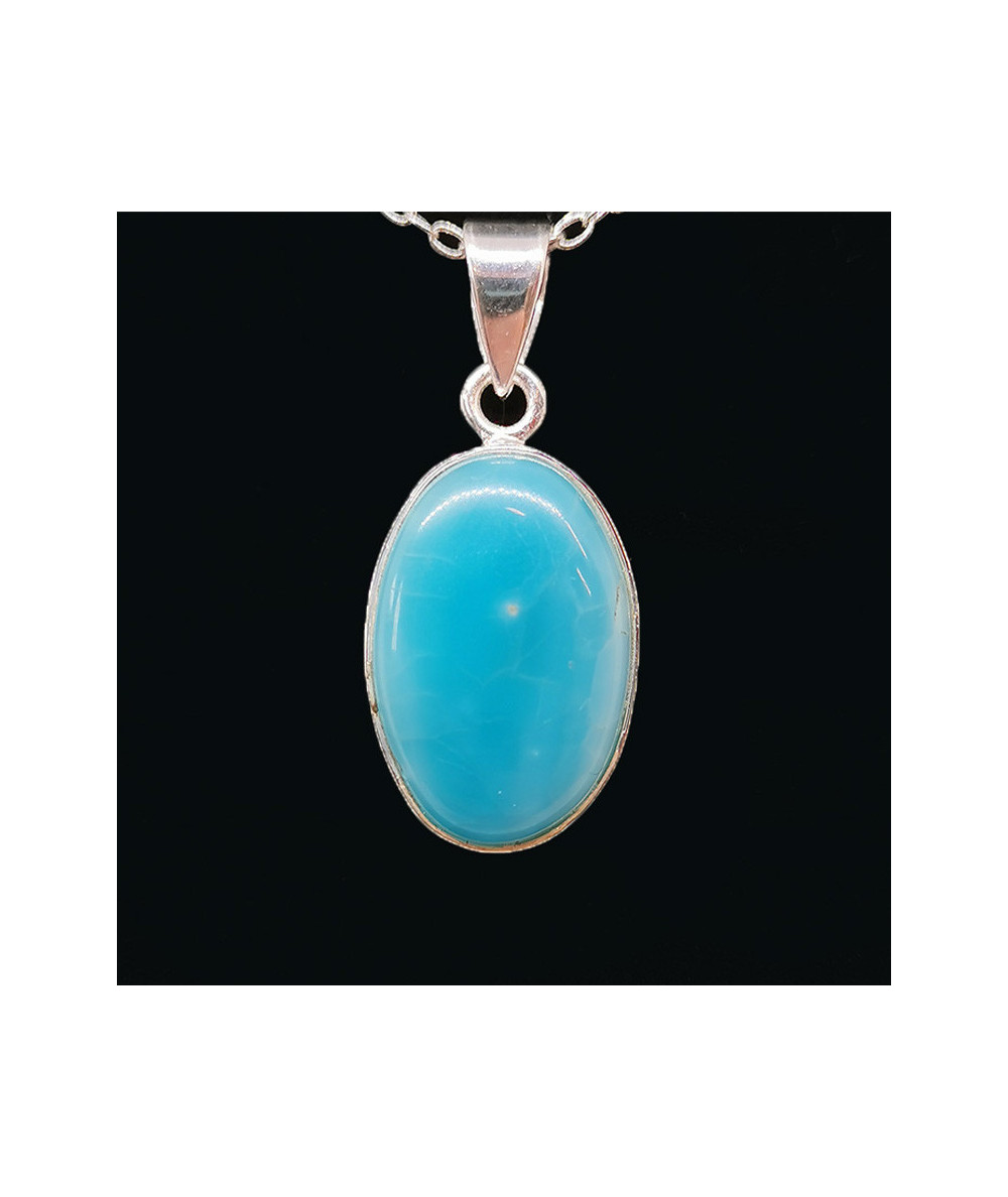 Smithsonite - Pendentif Serti Argent