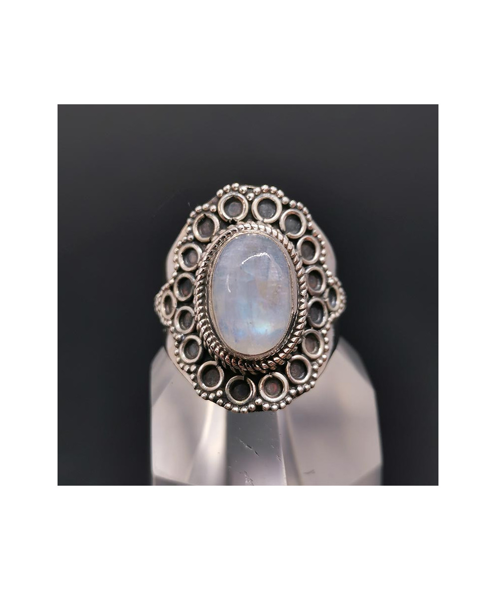 Labradorite Blanche - Bagues en Argent