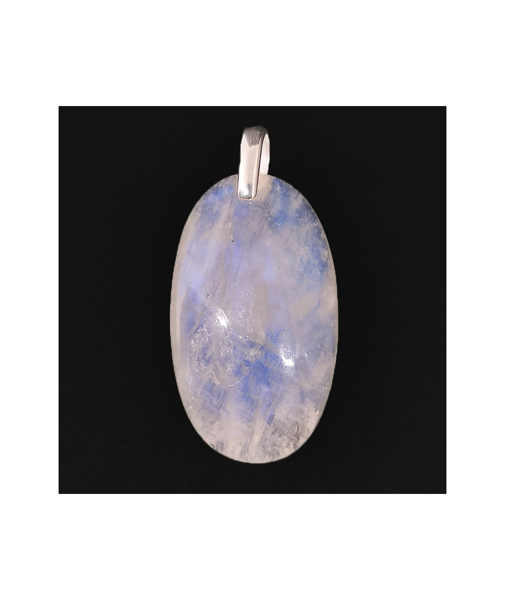 Pierre de Lune EXTRA - Pendentif Bélière Argent