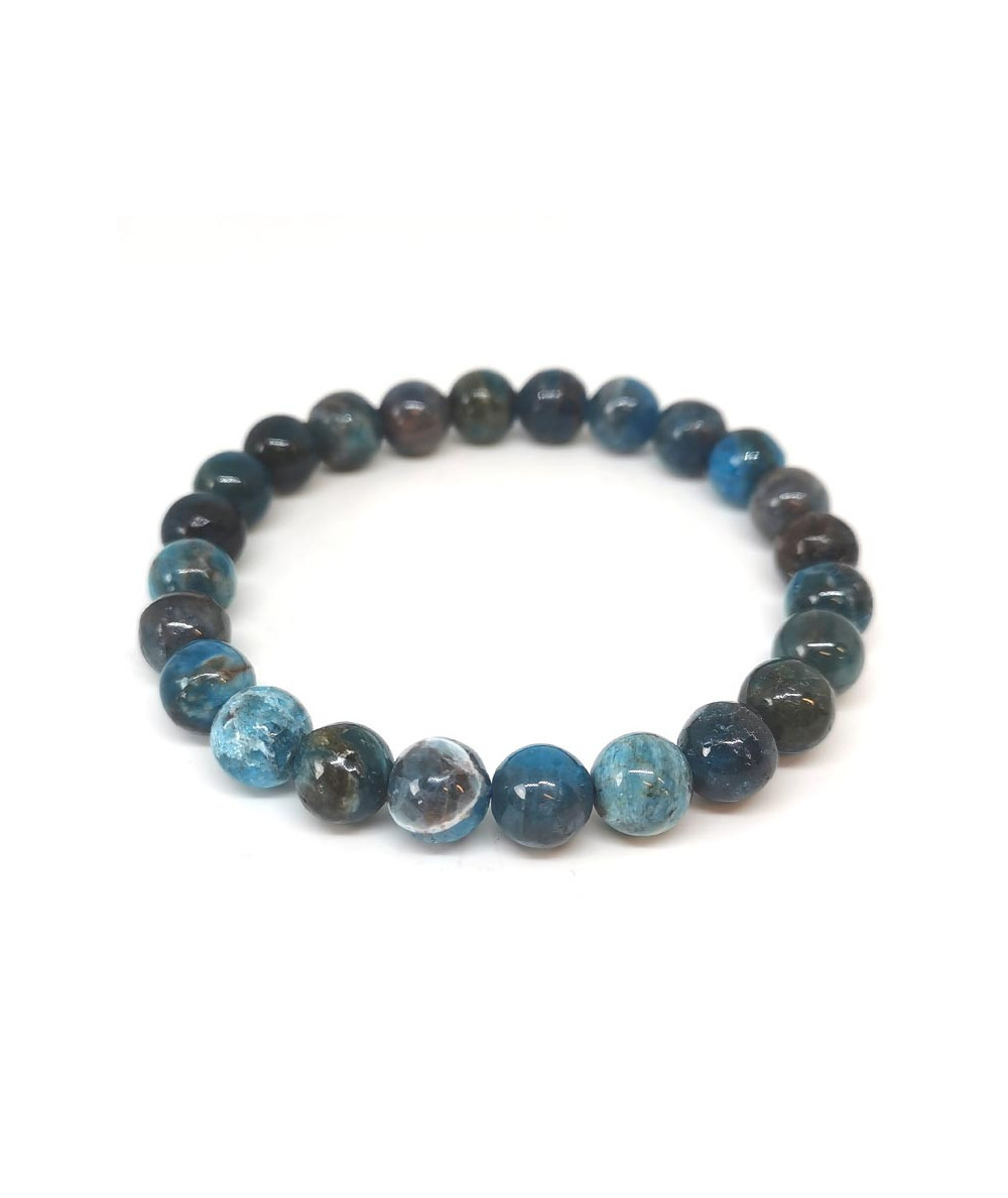 Apatite Bleue extra - Bracelet Boules