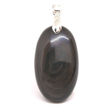 Obsidienne Oeil Celeste d'Afrique - Pendentif Bélière