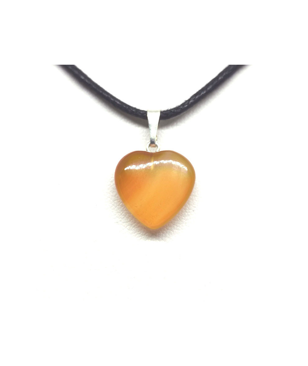 Cornaline - Pendentif Coeur