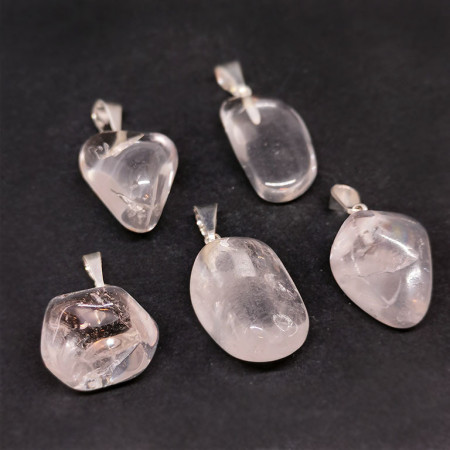 Cristal de Roche - Pendentif Pierre Roulée