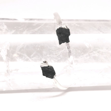 Tourmaline Noire - Bracelet Plaqué Argent