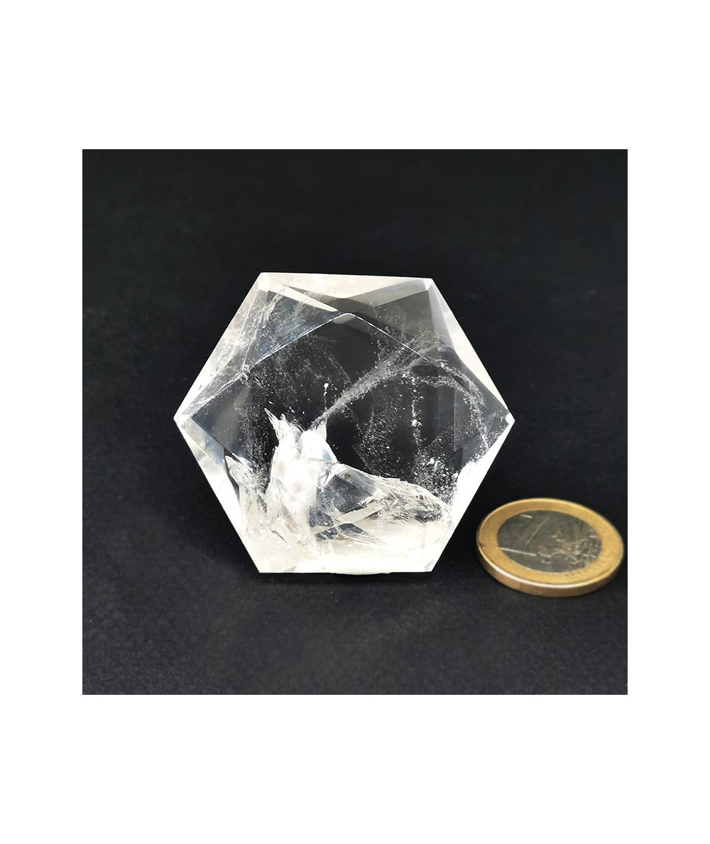 Cristal de roche -  Sceau de Salomon Grand modèle (hexagramme)