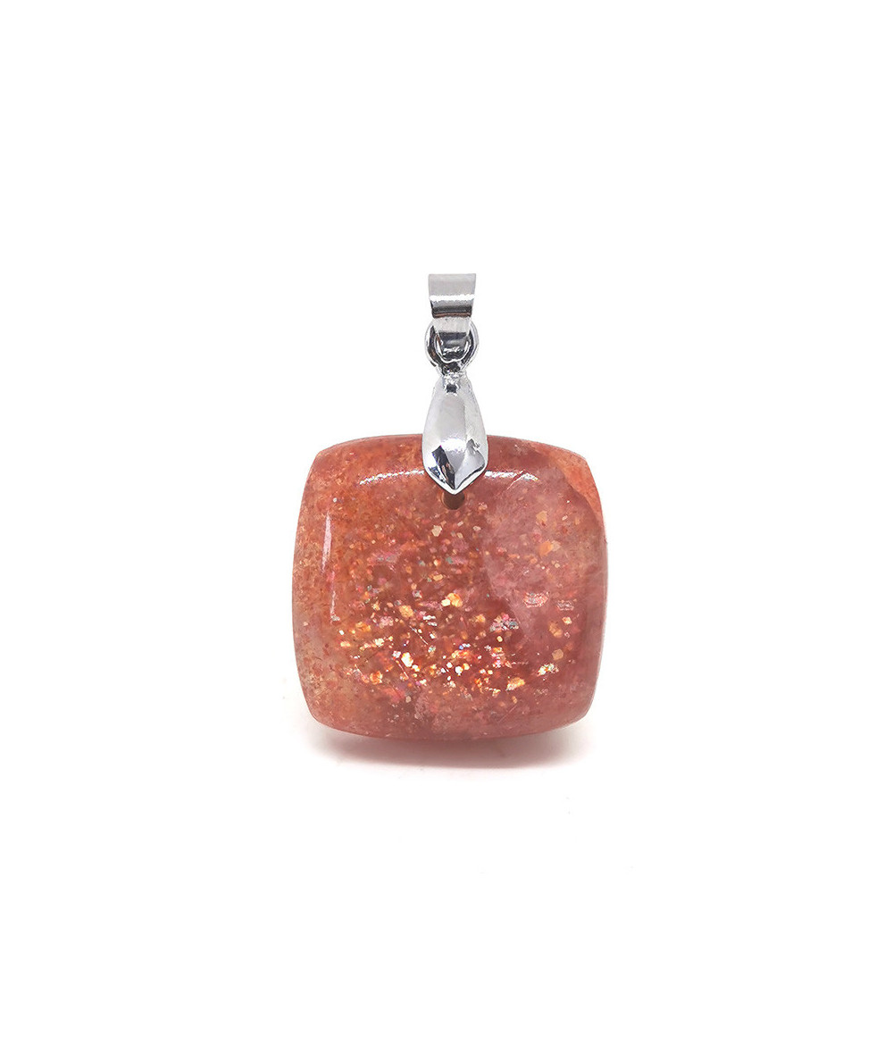 Pierre de Soleil - Pendentif Bélière Métal 