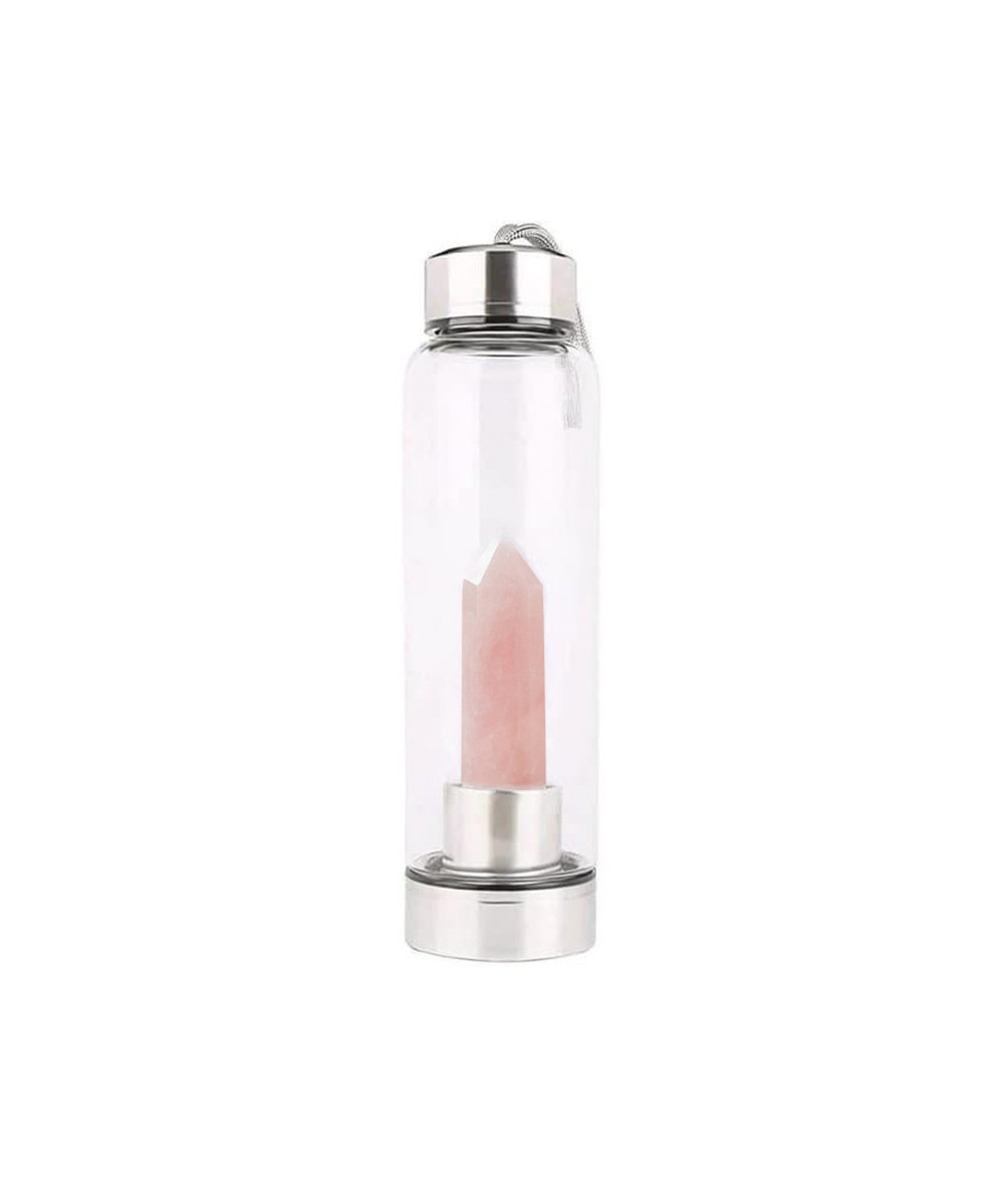 Quartz Rose - Gourde à Elixir (Verre)