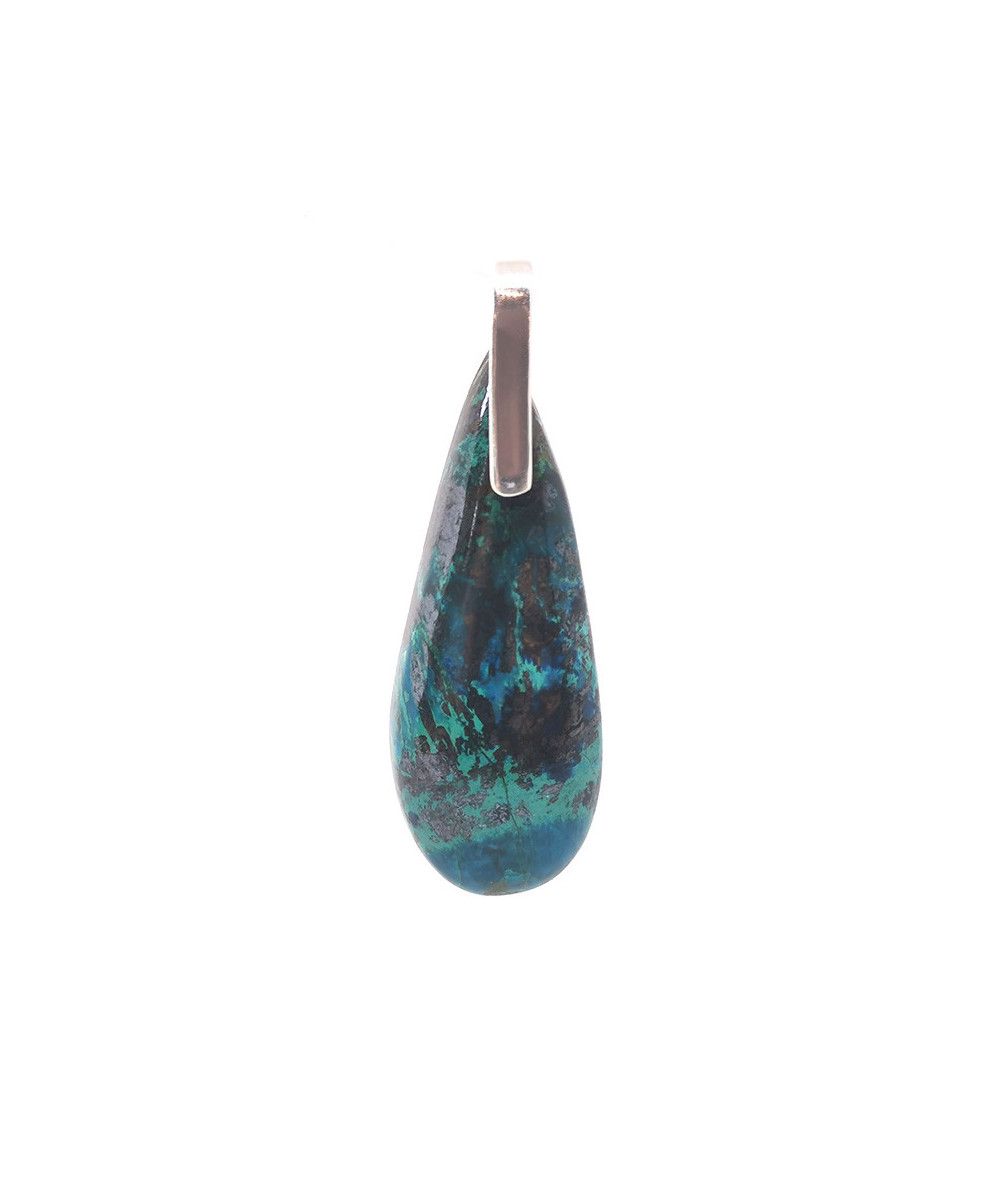 Chrysocolle - Pendentif Bélière Argent