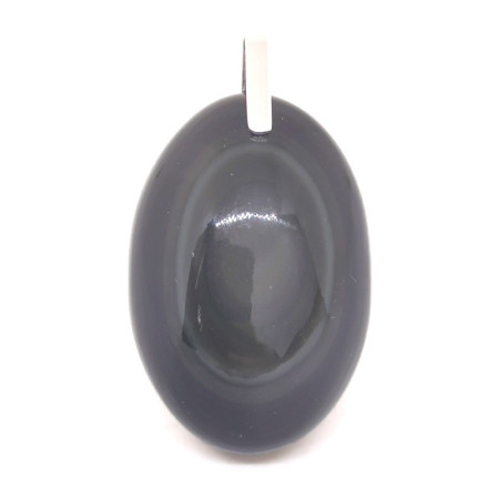 Obsidienne Oeil Céleste - Pendentif Bélière Argent