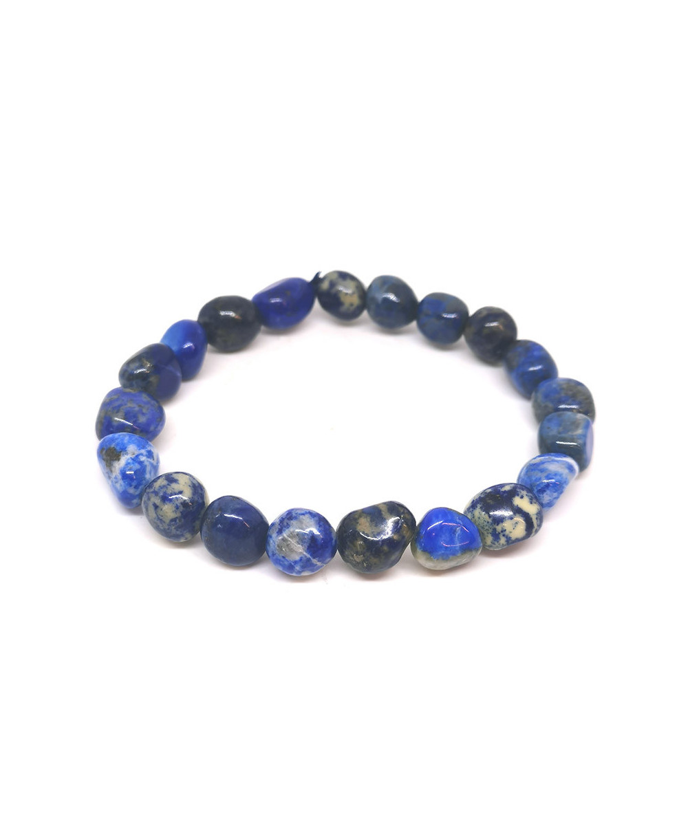 Lapis Lazuli - Bracelet Grains (Pierres Roulées)