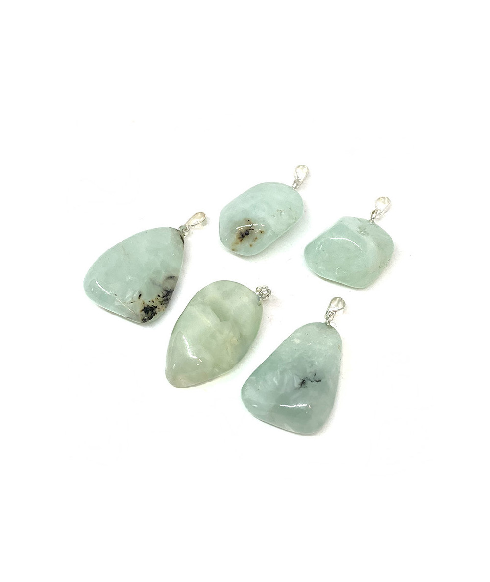 Prehnite - Pendentif Pierre Roulée