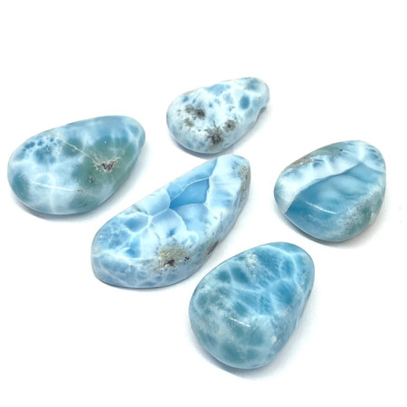 Larimar (Pectolite Bleue) - Pendentif Pierre Percée