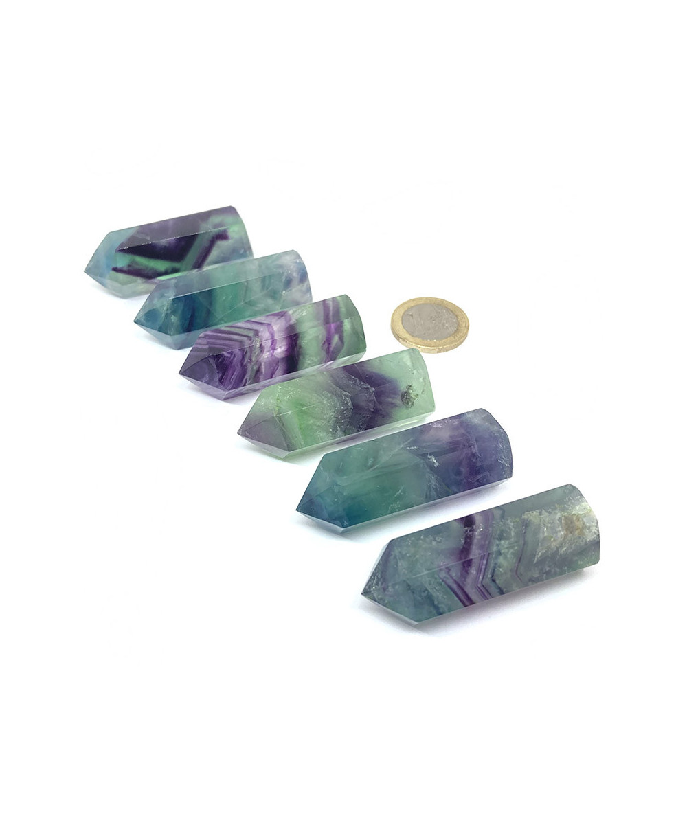 Fluorite (Fluorine) - Pointe Polie - Moyen Modèle