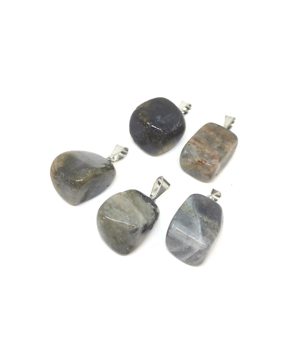 Labradorite - Pendentif Pierre Roulée