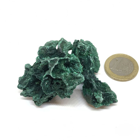 Malachite Fibreuse - Pierre Brute