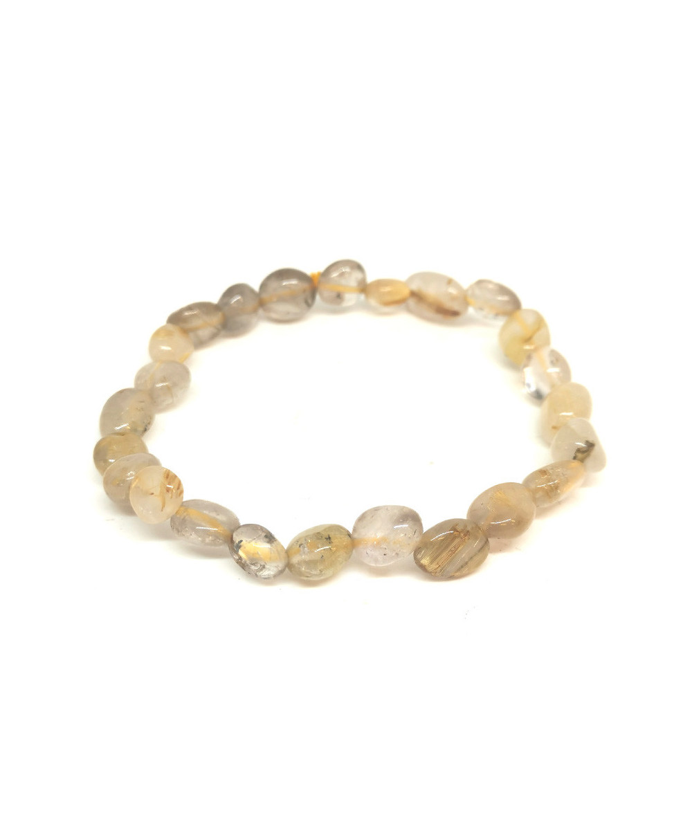 Portez le quartz rutile en bracelet et profitez de ses nombreuses propriétés