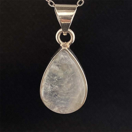 Pierre de Lune - Pendentif Serti Argent