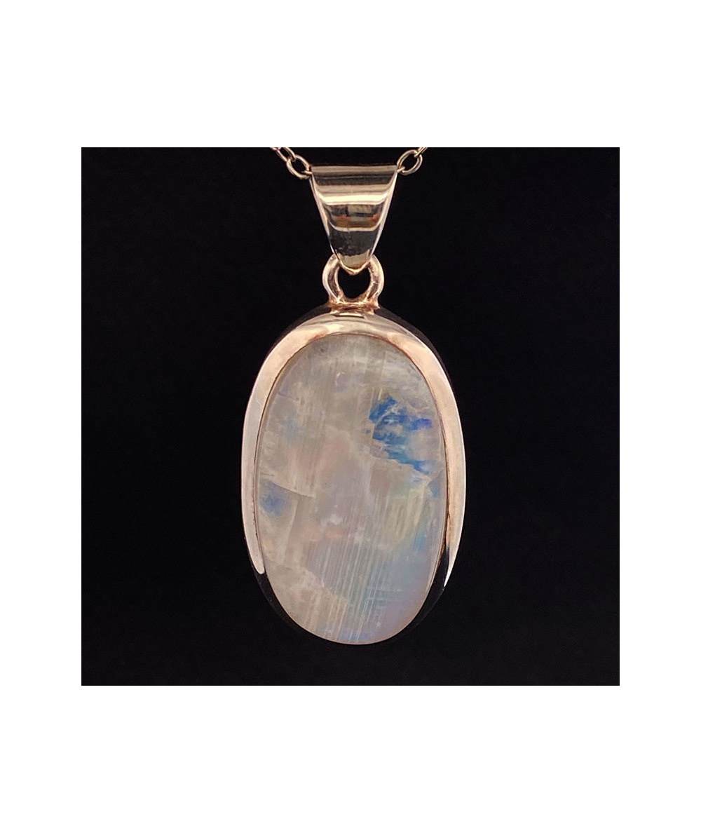 Pierre de Lune - Pendentif Serti Argent