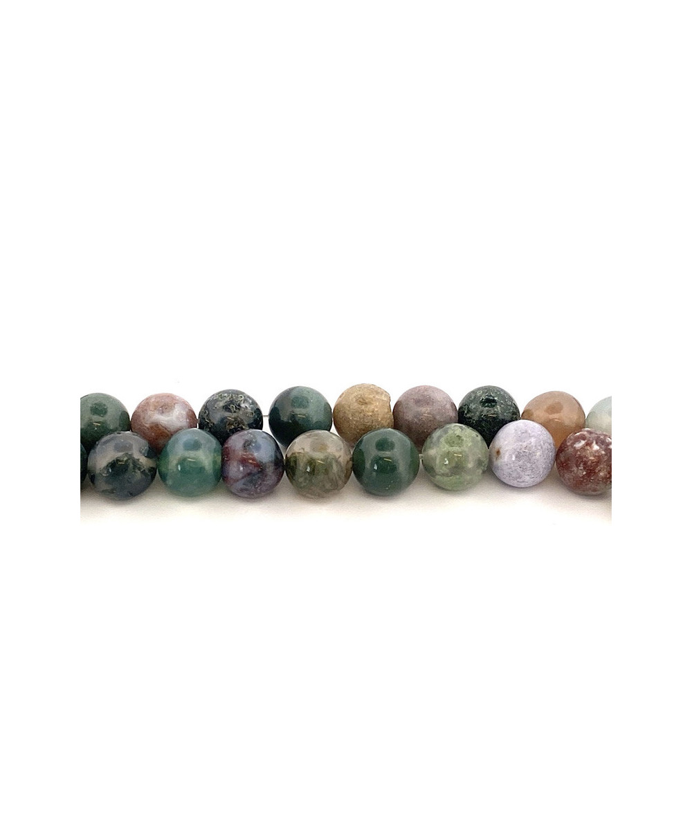 Agate Indienne - Fil de Perles