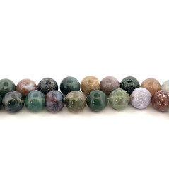 Agate Indienne - Fil de Perles