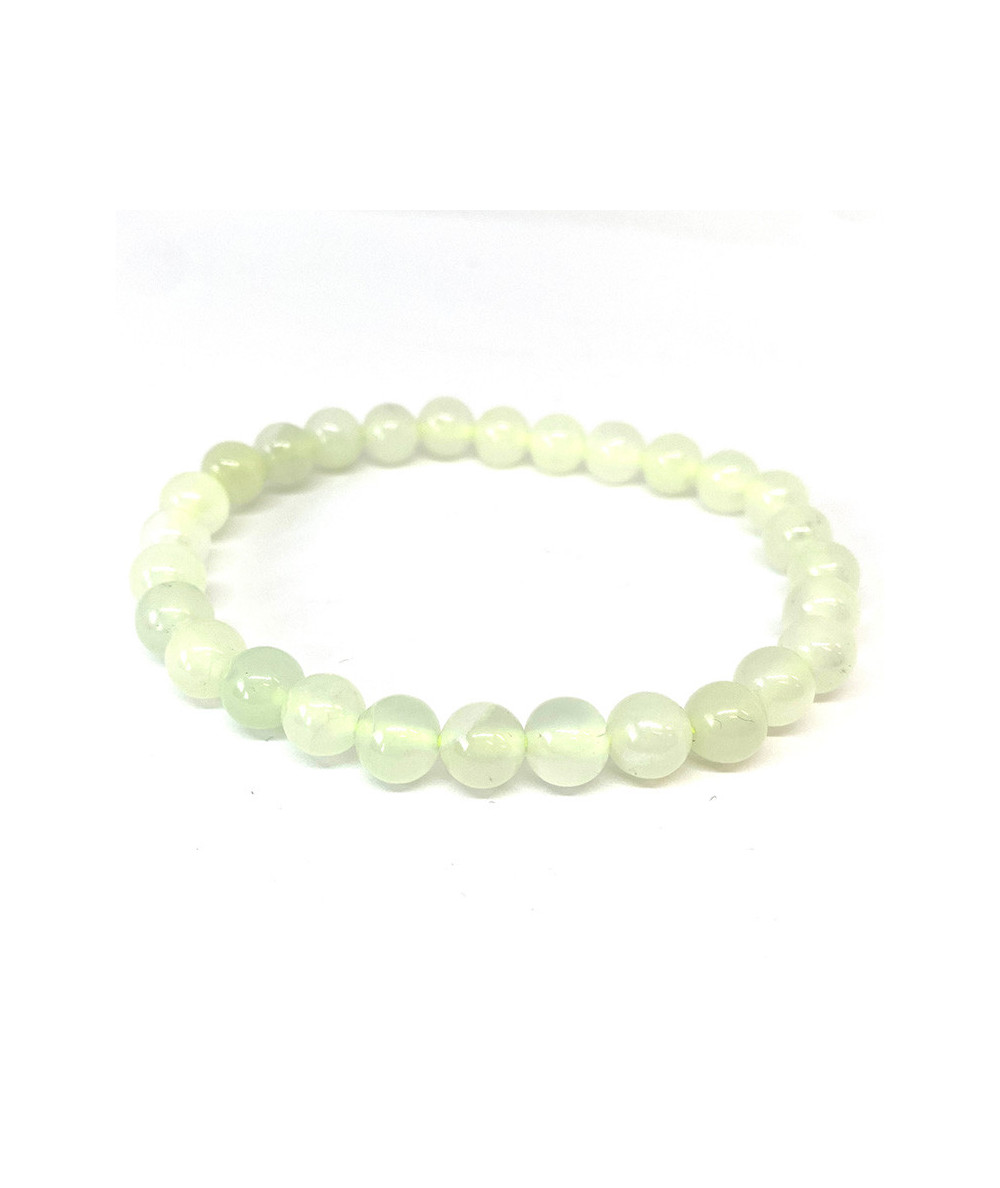 Jade de Chine-Serpentine - Bracelet Boules 6 mm