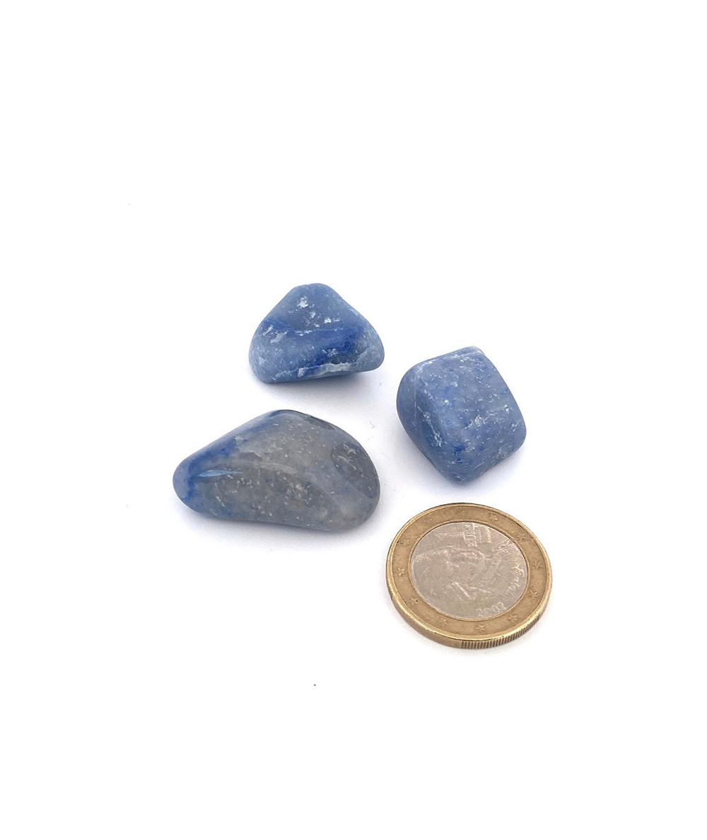 Quartz Bleu - Pierre Roulée