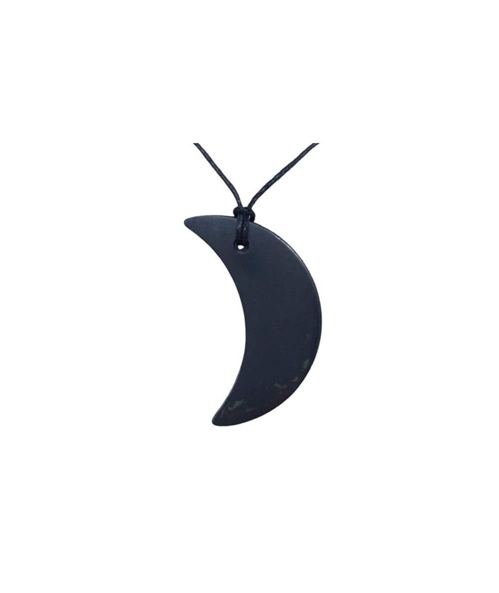 Shungite - Pendentif Croissant de Lune