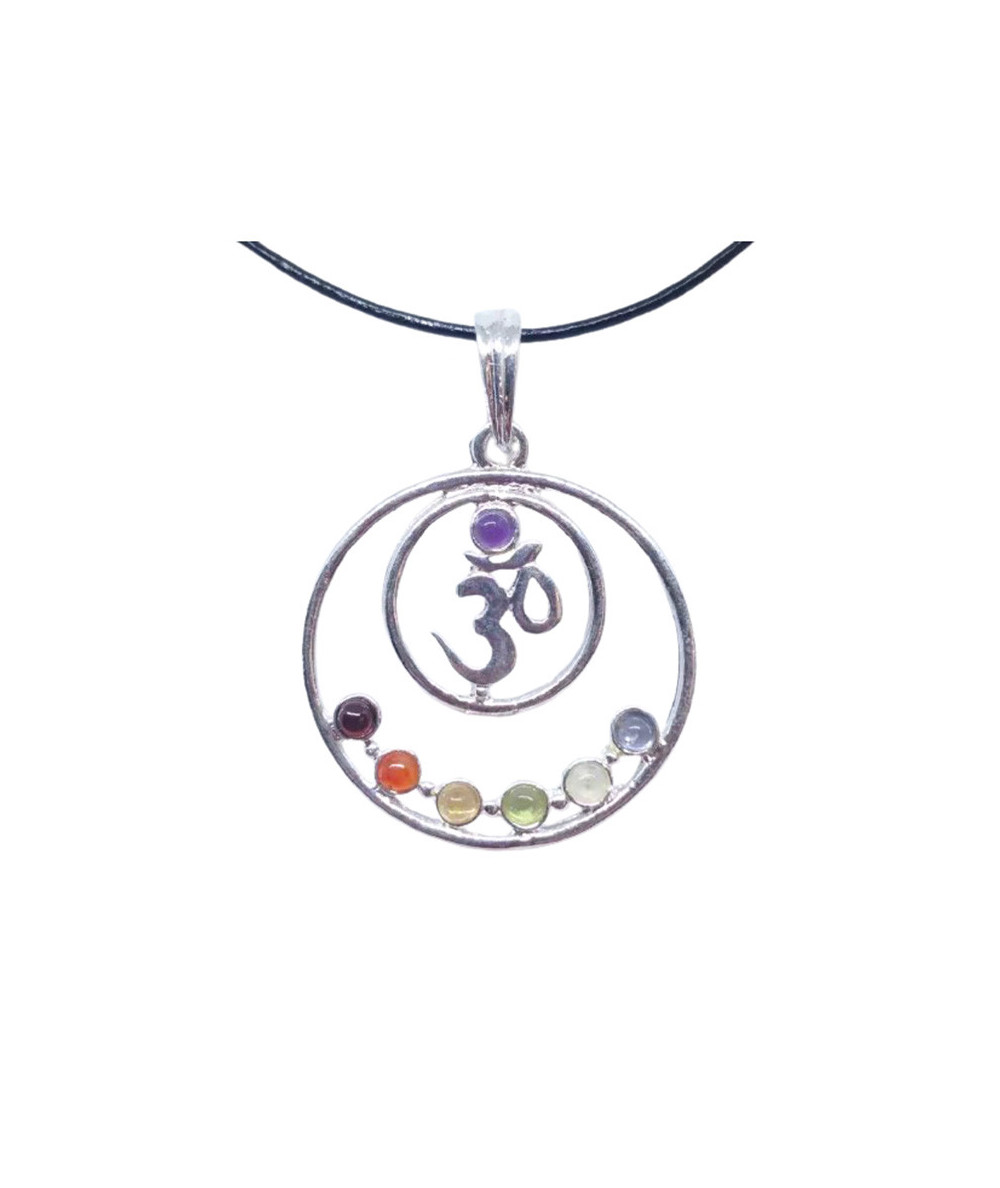 7 Chakras - Pendentif 7 Chakras - Ôm (Aum)