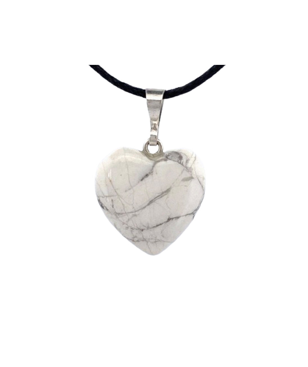 Howlite - Pendentif Coeur