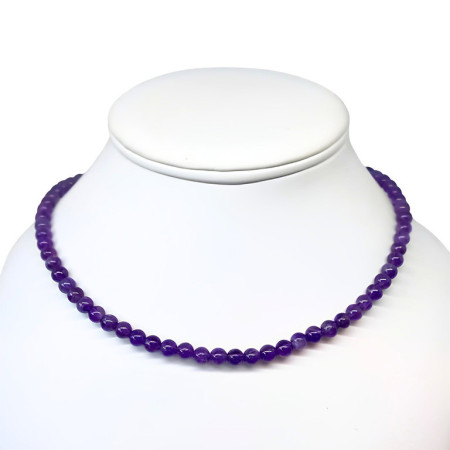 Améthyste - Collier Boules 6 mm