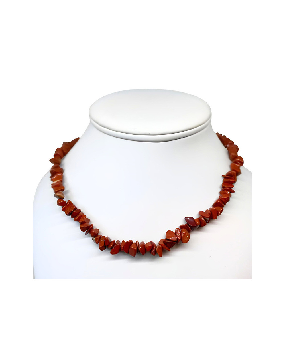 Jaspe Rouge - Collier Baroque (Chips)