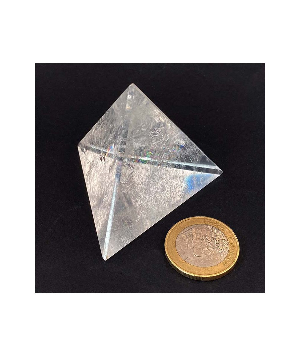 Cristal de Roche - Tétraèdre (Solide de Platon)