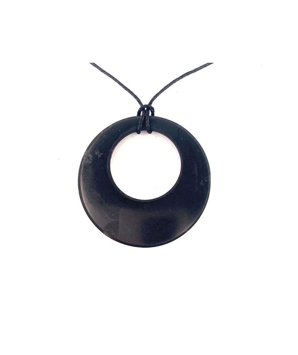 Shungite - Pendentif Cerclé