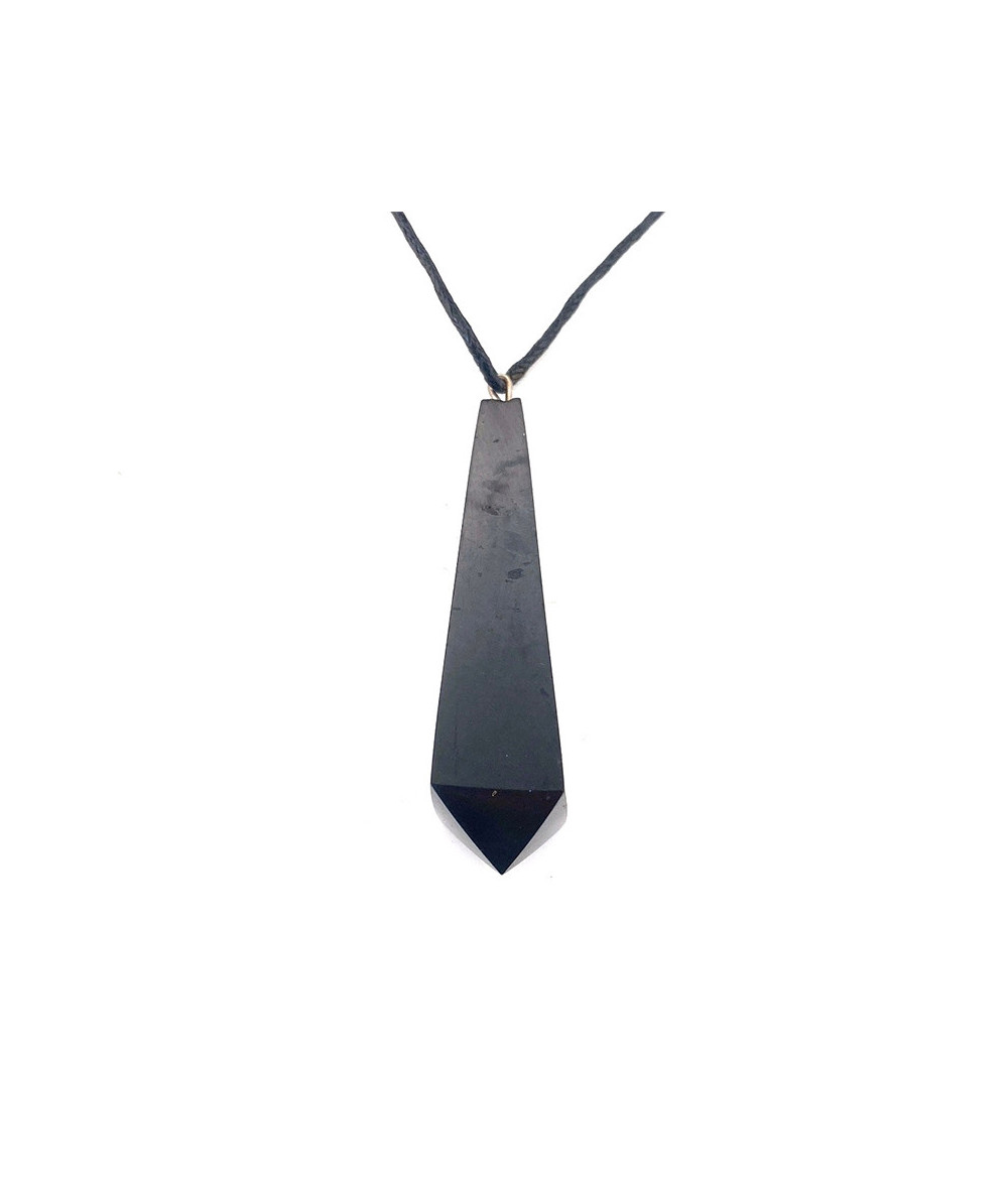 Shungite - Pendentif Pointe Facettée