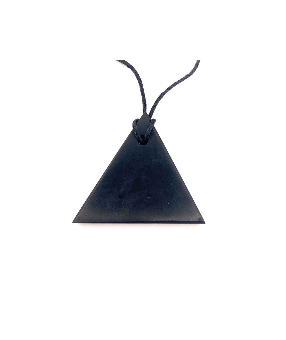 Shungite - Pierre Percée - Triangle Yin Yang