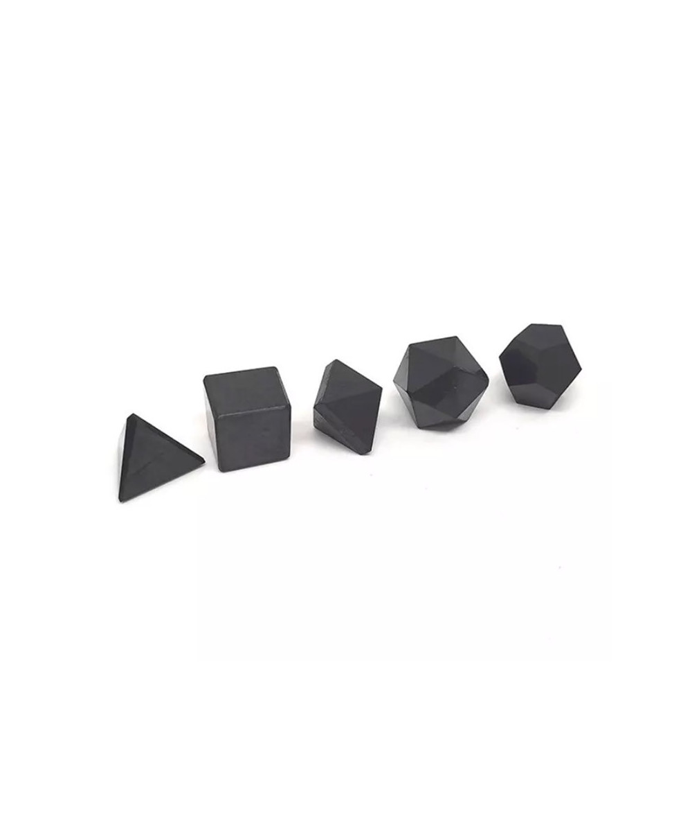 Shungite - Set des 5 Solides - Petit Modèle