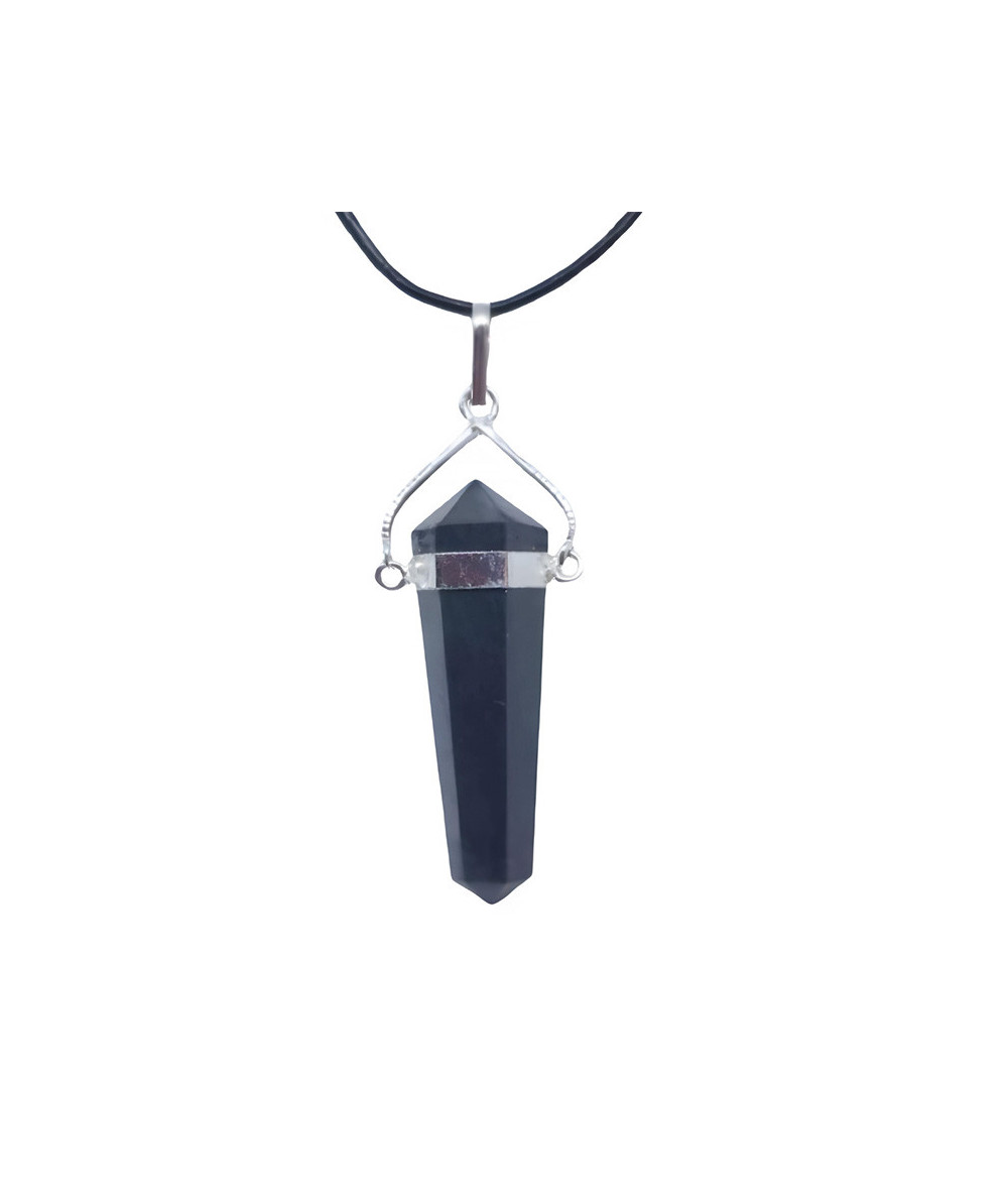 Shungite - Pendentif Bi-Terminé