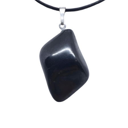 Shungite - Pendentif Pierre Roulée