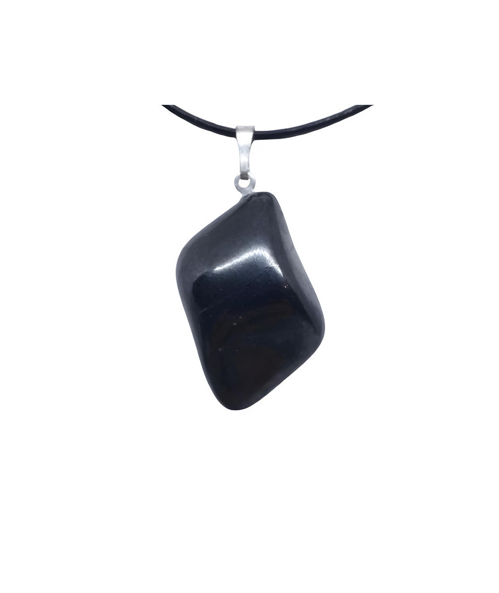 Shungite - Pendentif Pierre Roulée
