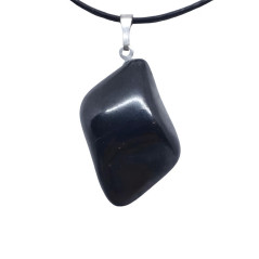Shungite - Pendentif Pierre Roulée