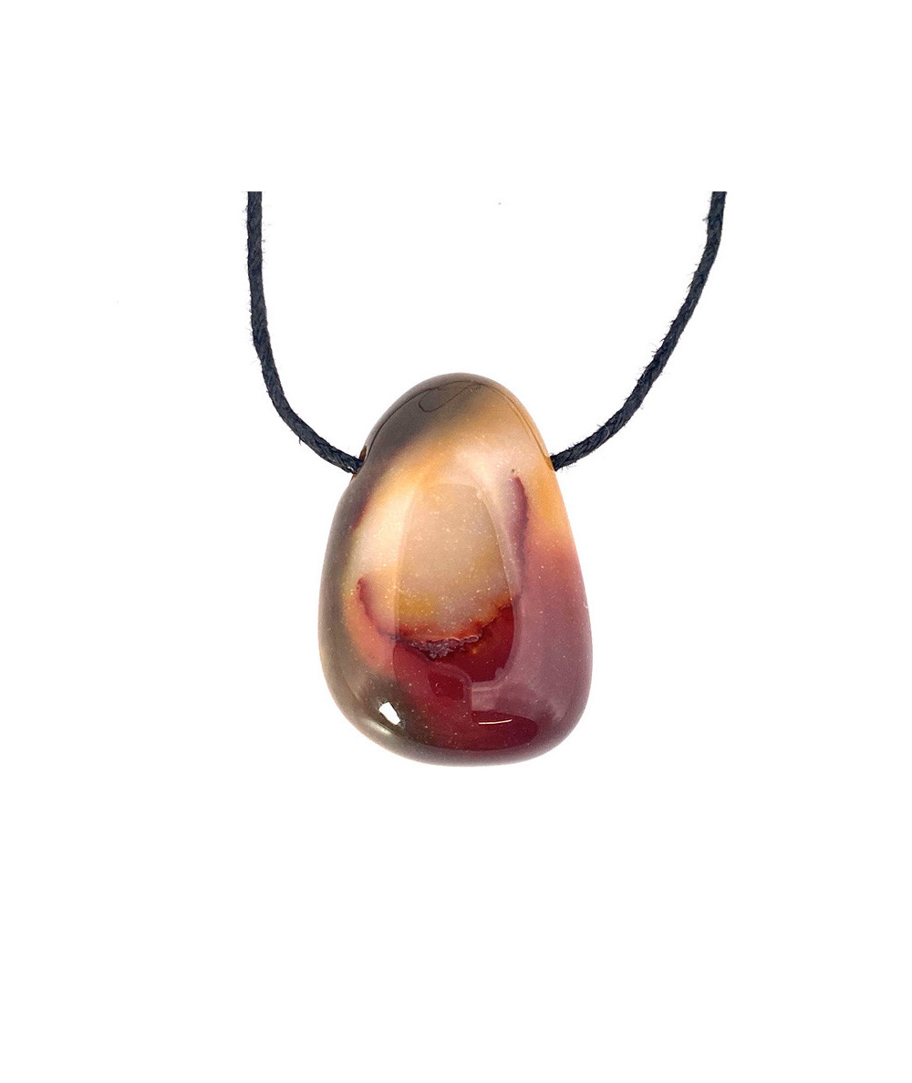Jaspe Mokaïte - Pendentif Pierre Percée
